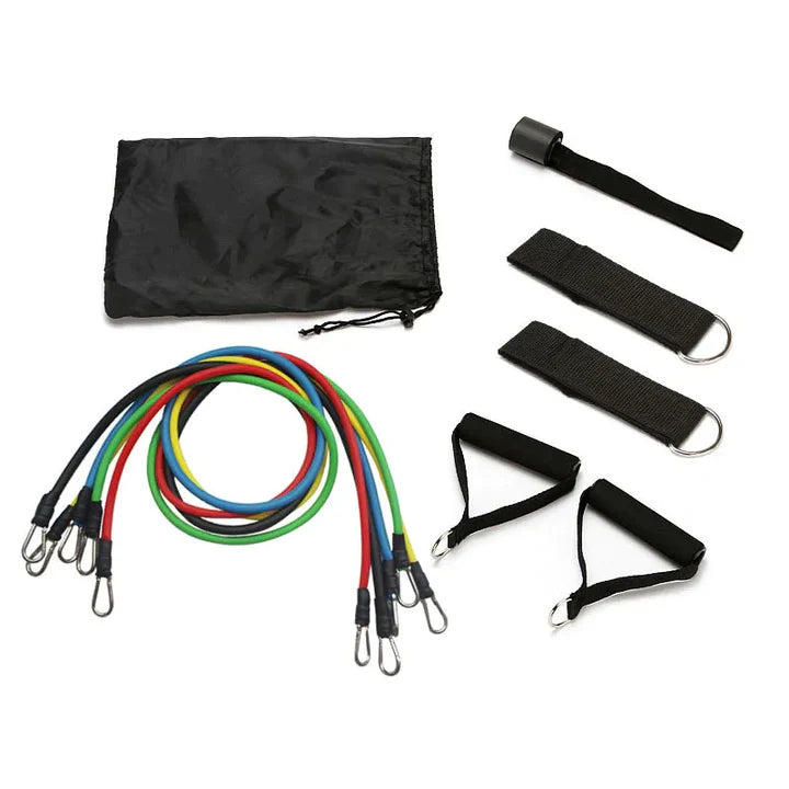 11 PCS POWER EXERCISE RESISTANCE BAND SET